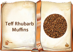Teff Rhubarb Muffins
